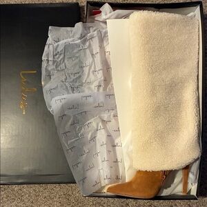 Lulu's Tan Suede Pointed-Toe Stiletto Heeled Boots